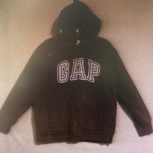 GAP Kids Black Logo Hoodie Sweatshirt
